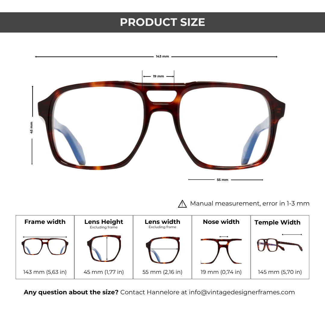 Sizing on the Cutler Gross 1394 eyeframe