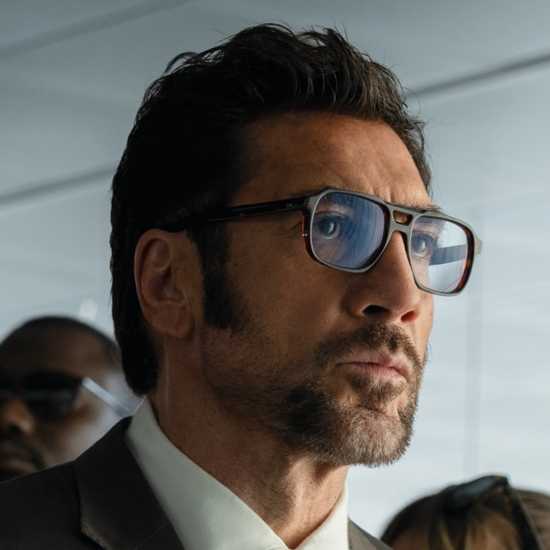 Cutler and Gross 1394 Dark Turtle sunglasses worn by Javier Bardem in F1: The Movie