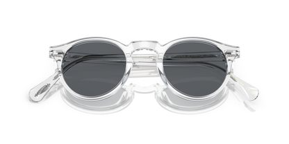 Oliver Peoples Gregory Peck sunglasses Chrystal closed view
