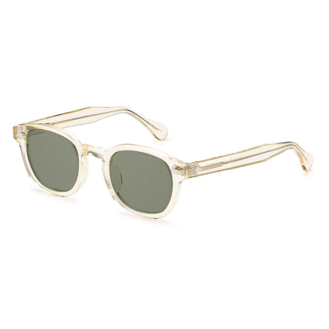 Moscot Lemtosh Flesh sunglasses with G15 green lenses side view