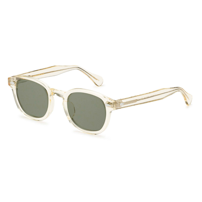 Moscot Lemtosh Flesh sunglasses with G15 green lenses side view